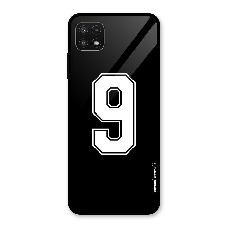 Number 9 Glass Back Case for Galaxy A22 5G