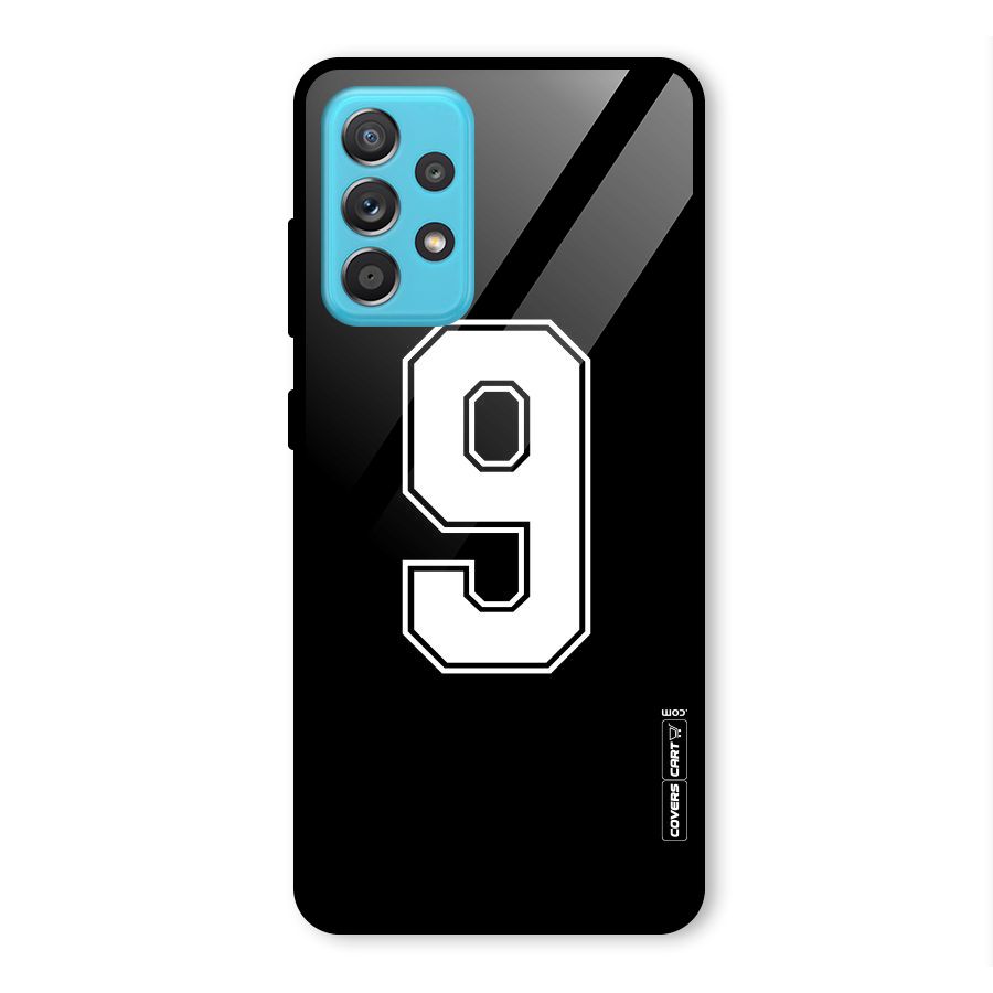 Number 9 Glass Back Case for Galaxy A52