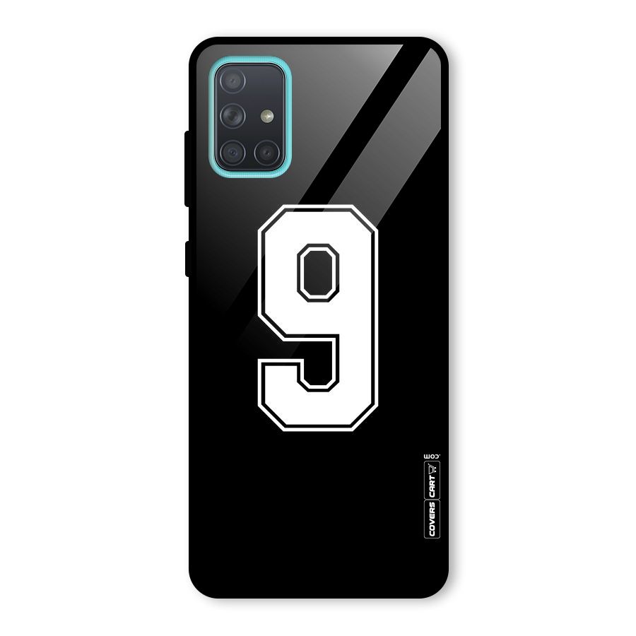 Number 9 Glass Back Case for Galaxy A71