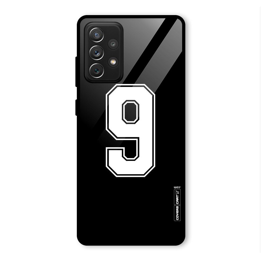 Number 9 Glass Back Case for Galaxy A72
