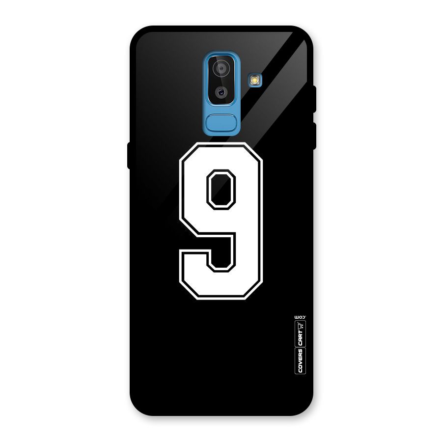 Number 9 Glass Back Case for Galaxy J8