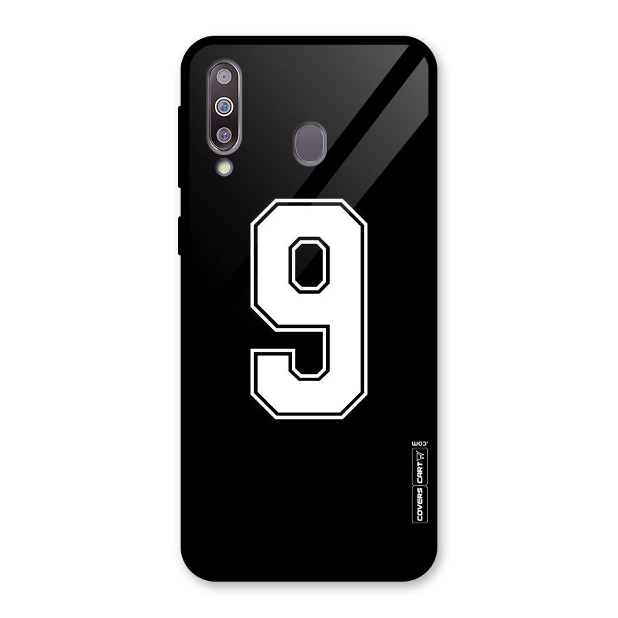 Number 9 Glass Back Case for Galaxy M30