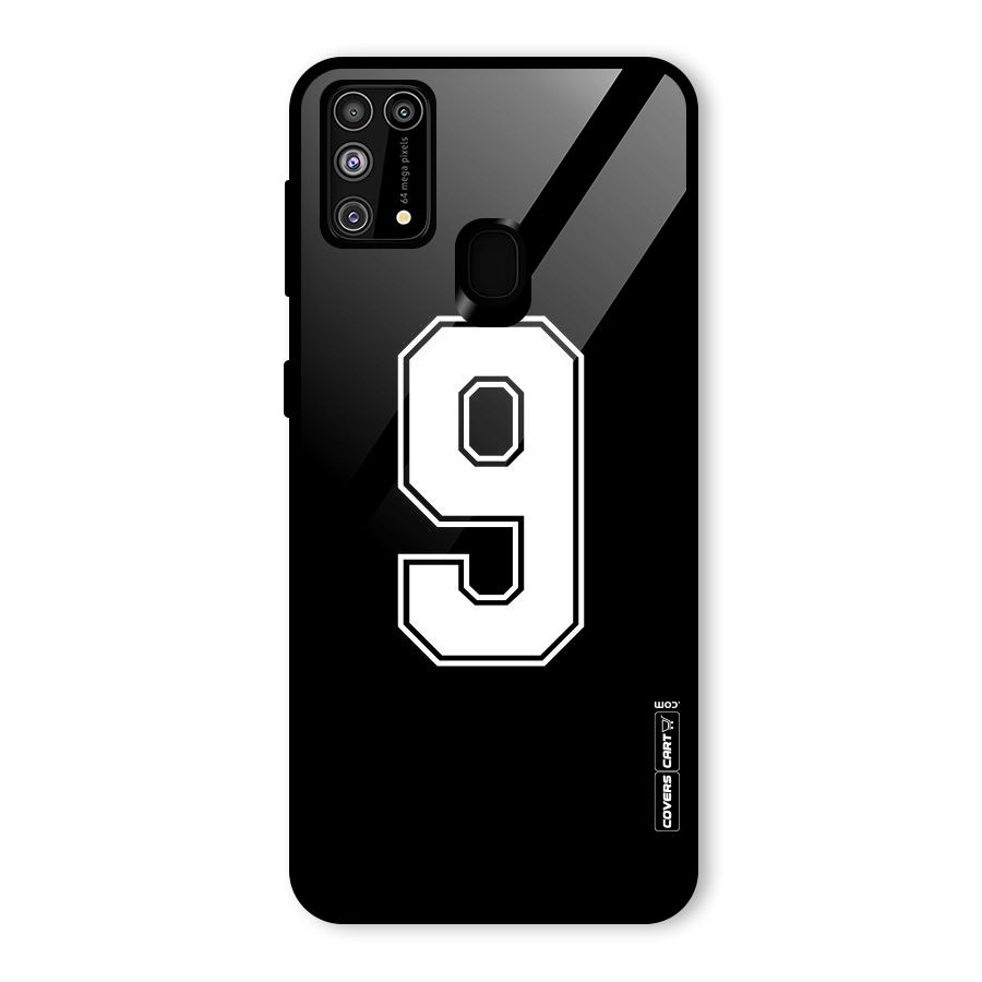Number 9 Glass Back Case for Galaxy M31