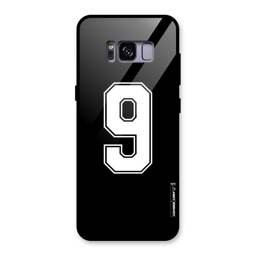 Number 9 Glass Back Case for Galaxy S8