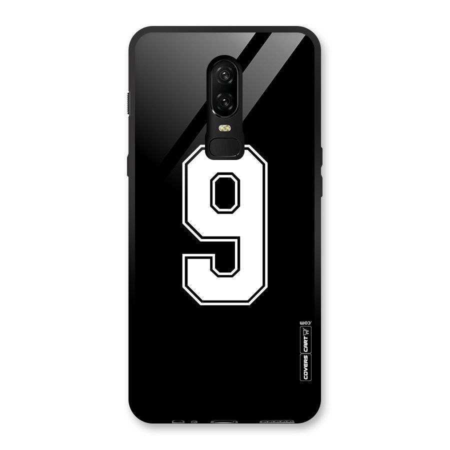 Number 9 Glass Back Case for OnePlus 6