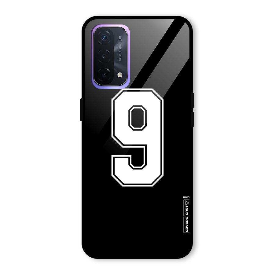 Number 9 Glass Back Case for Oppo A74 5G