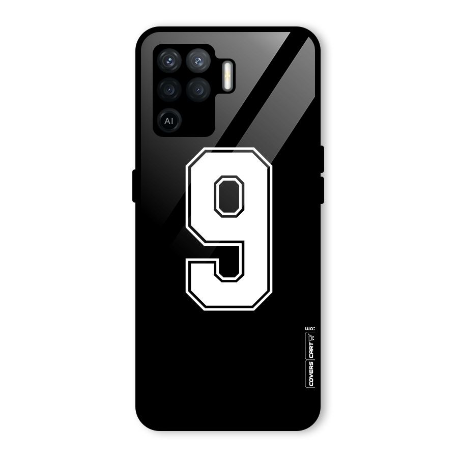 Number 9 Glass Back Case for Oppo F19 Pro