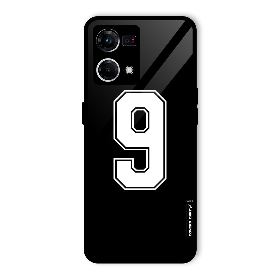 Number 9 Glass Back Case for Oppo F21 Pro 4G
