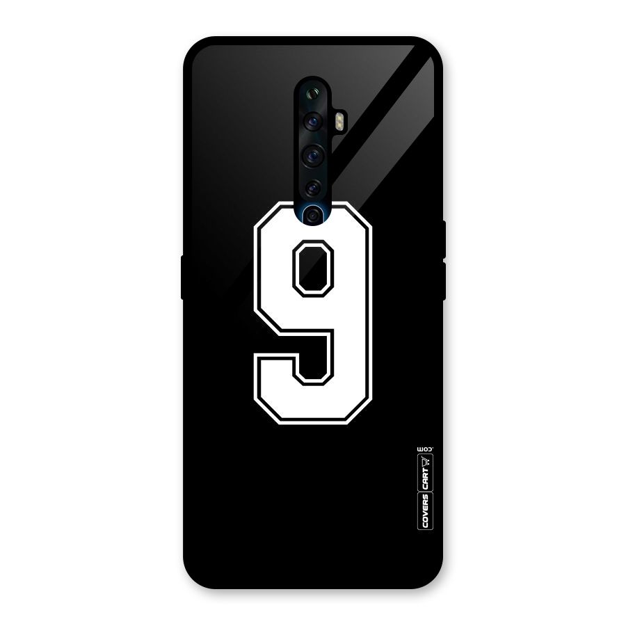 Number 9 Glass Back Case for Oppo Reno2 F