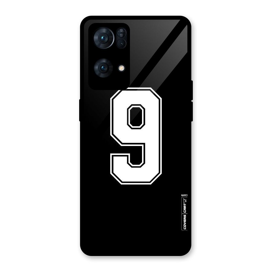 Number 9 Glass Back Case for Oppo Reno7 Pro 5G