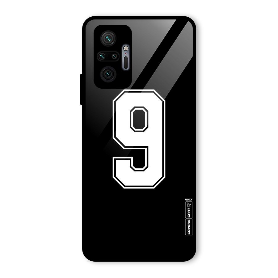 Number 9 Glass Back Case for Redmi Note 10 Pro