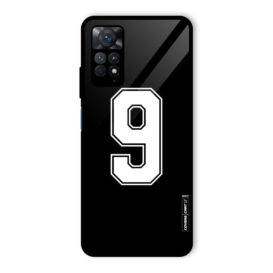 Number 9 Glass Back Case for Redmi Note 11 Pro