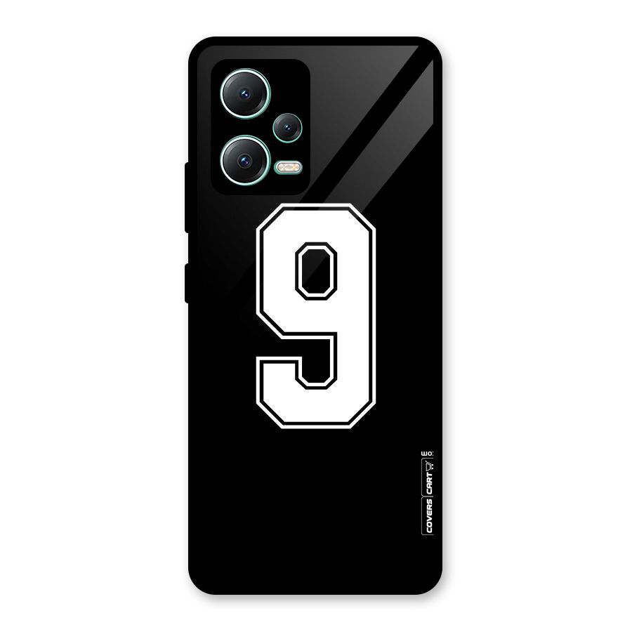 Number 9 Glass Back Case for Redmi Note 12 5G