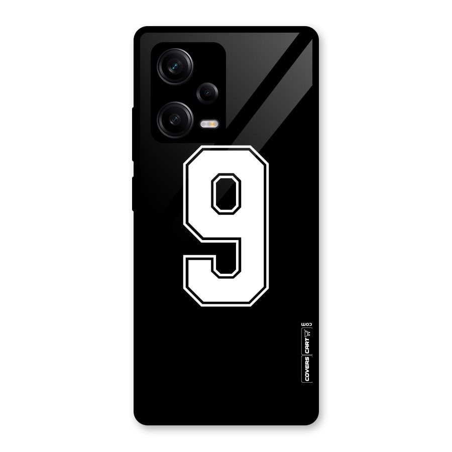 Number 9 Glass Back Case for Redmi Note 12 Pro