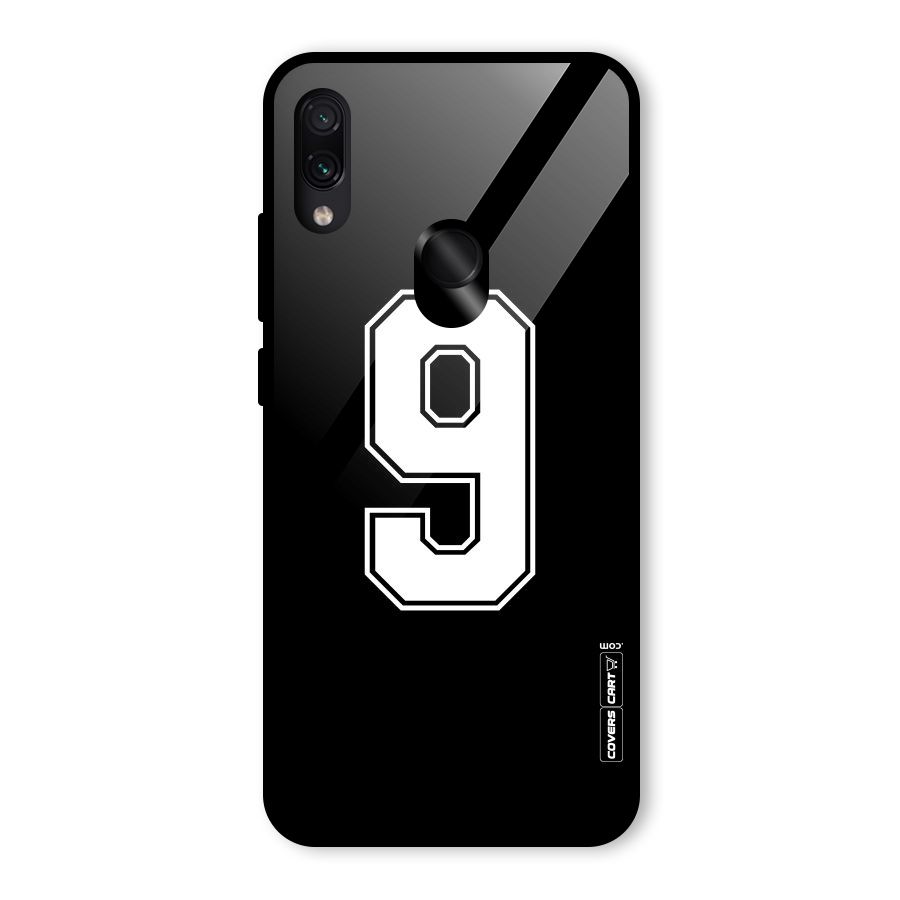Number 9 Glass Back Case for Redmi Note 7 Pro