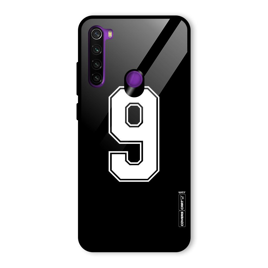 Number 9 Glass Back Case for Redmi Note 8