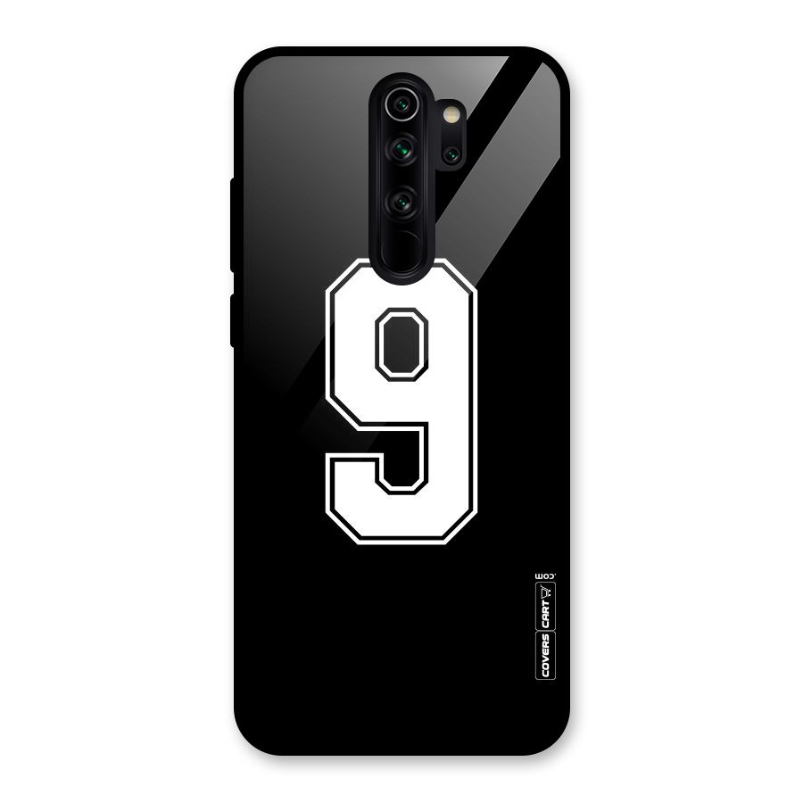 Number 9 Glass Back Case for Redmi Note 8 Pro