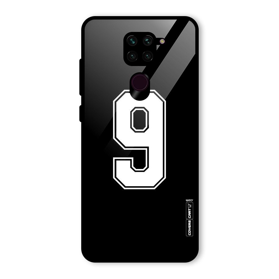 Number 9 Glass Back Case for Redmi Note 9