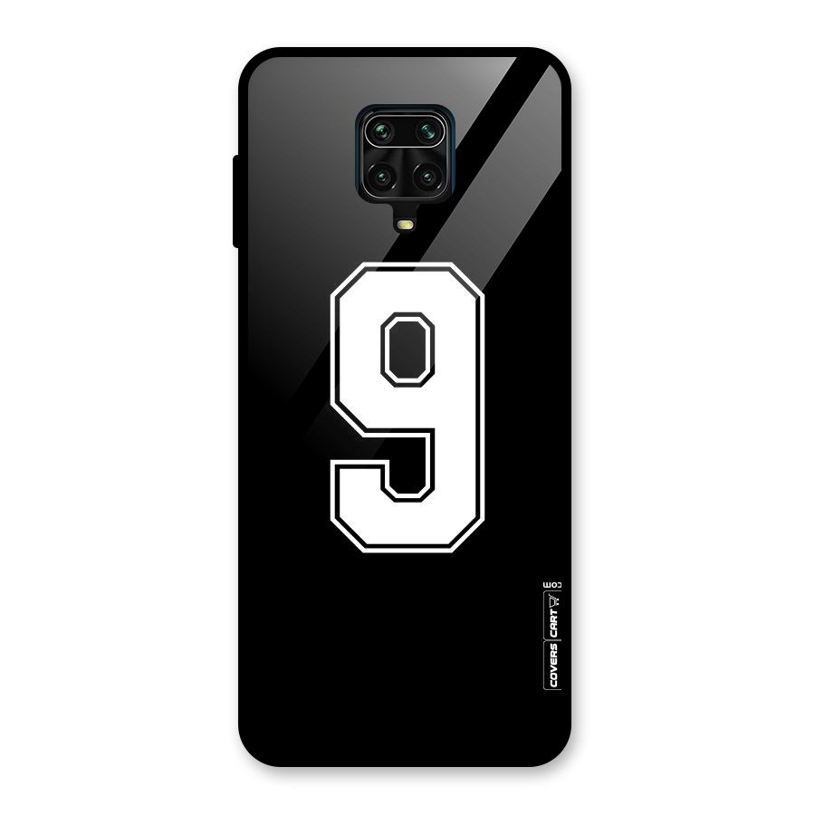 Number 9 Glass Back Case for Redmi Note 9 Pro