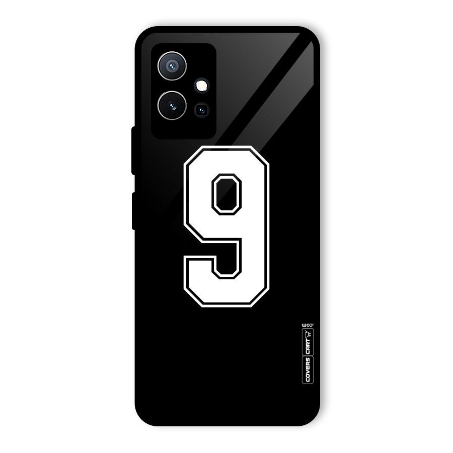 Number 9 Glass Back Case for Vivo Y75 5G
