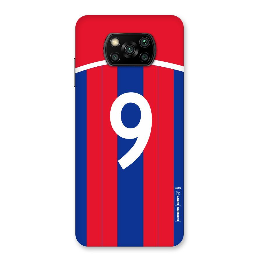 Number 9 Jersey Back Case for Poco X3