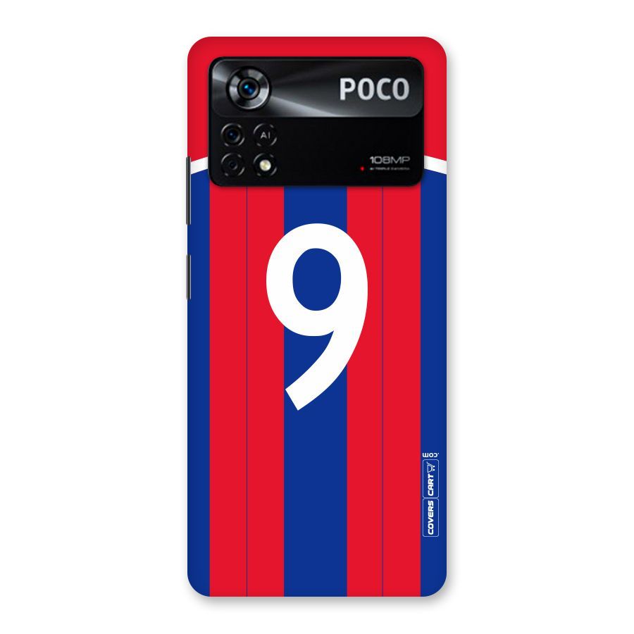 Number 9 Jersey Back Case for Poco X4 Pro 5G