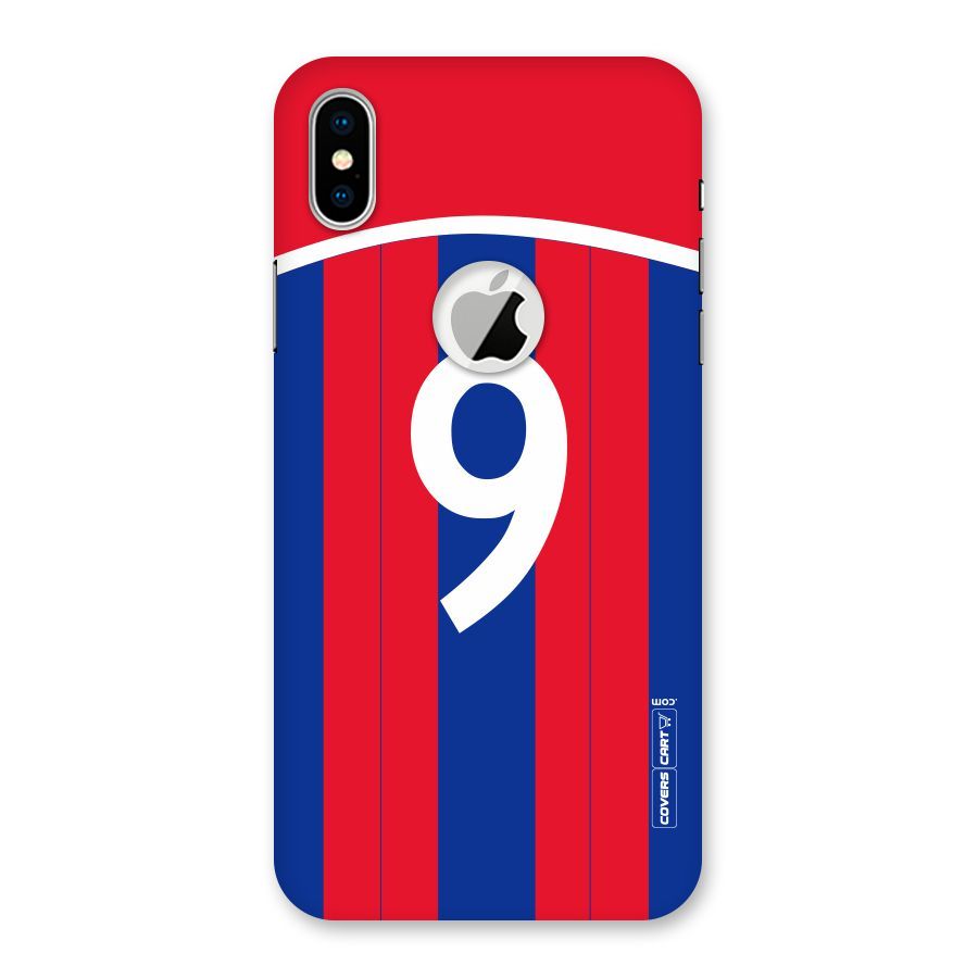 Number 9 Jersey Back Case for iPhone X Logo Cut