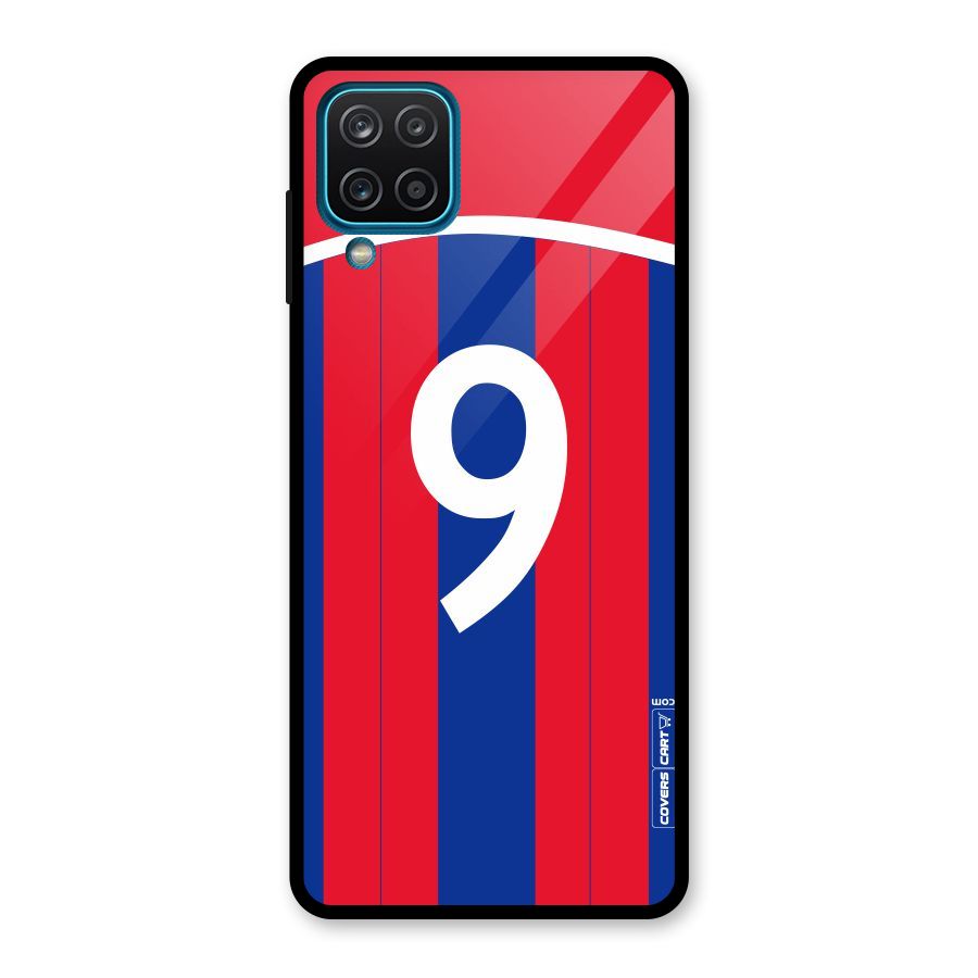 Number 9 Jersey Glass Back Case for Galaxy A12