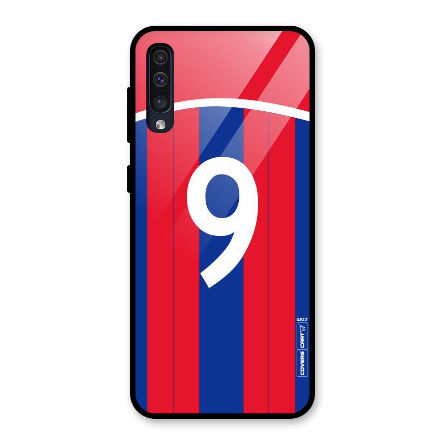 Number 9 Jersey Glass Back Case for Galaxy A30s