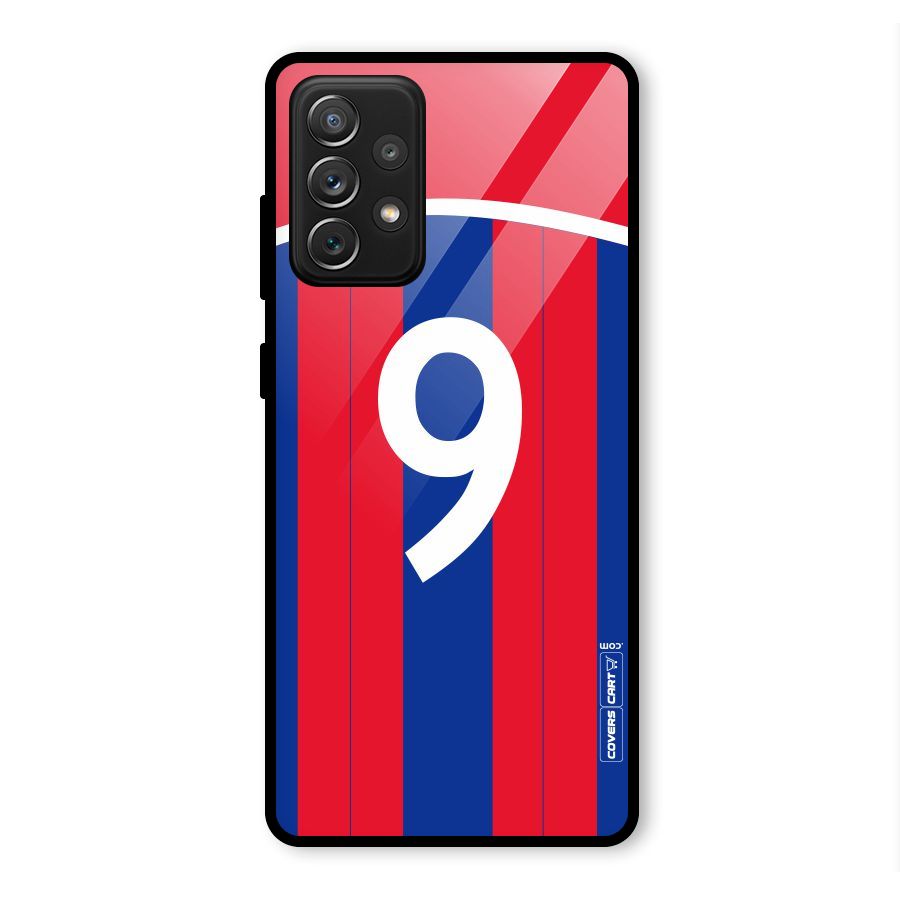 Number 9 Jersey Glass Back Case for Galaxy A72