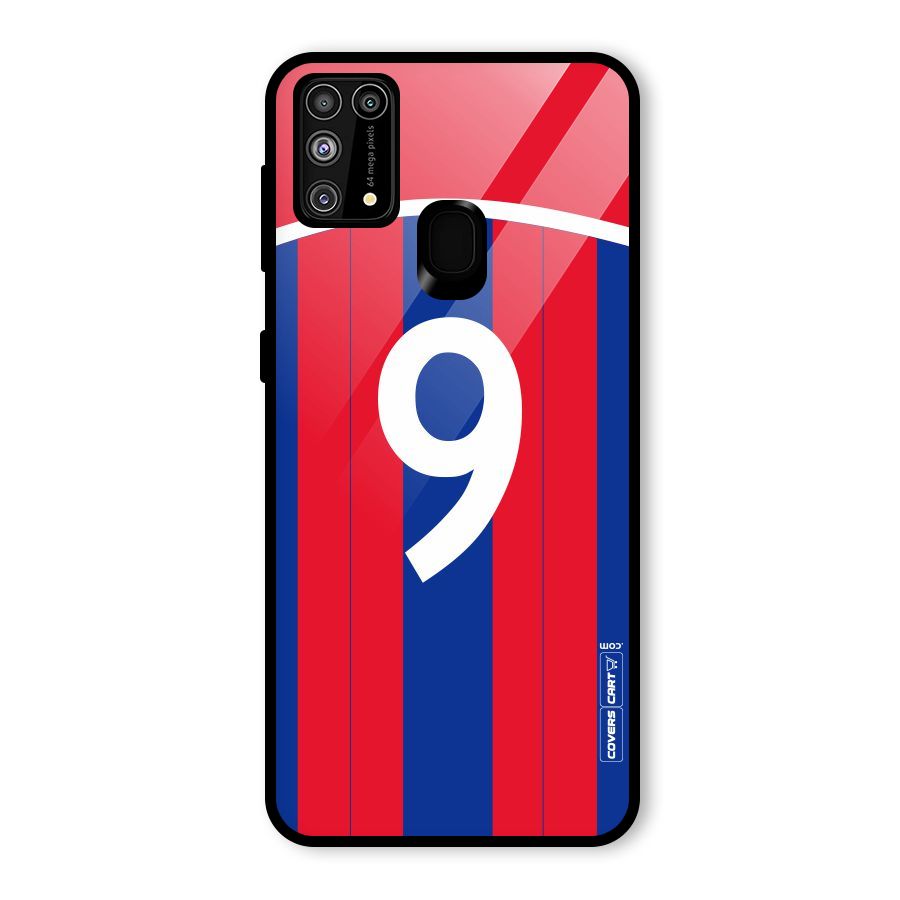 Number 9 Jersey Glass Back Case for Galaxy F41