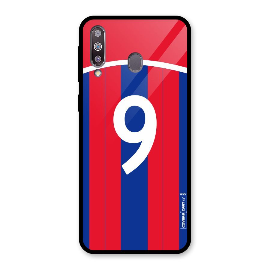 Number 9 Jersey Glass Back Case for Galaxy M30