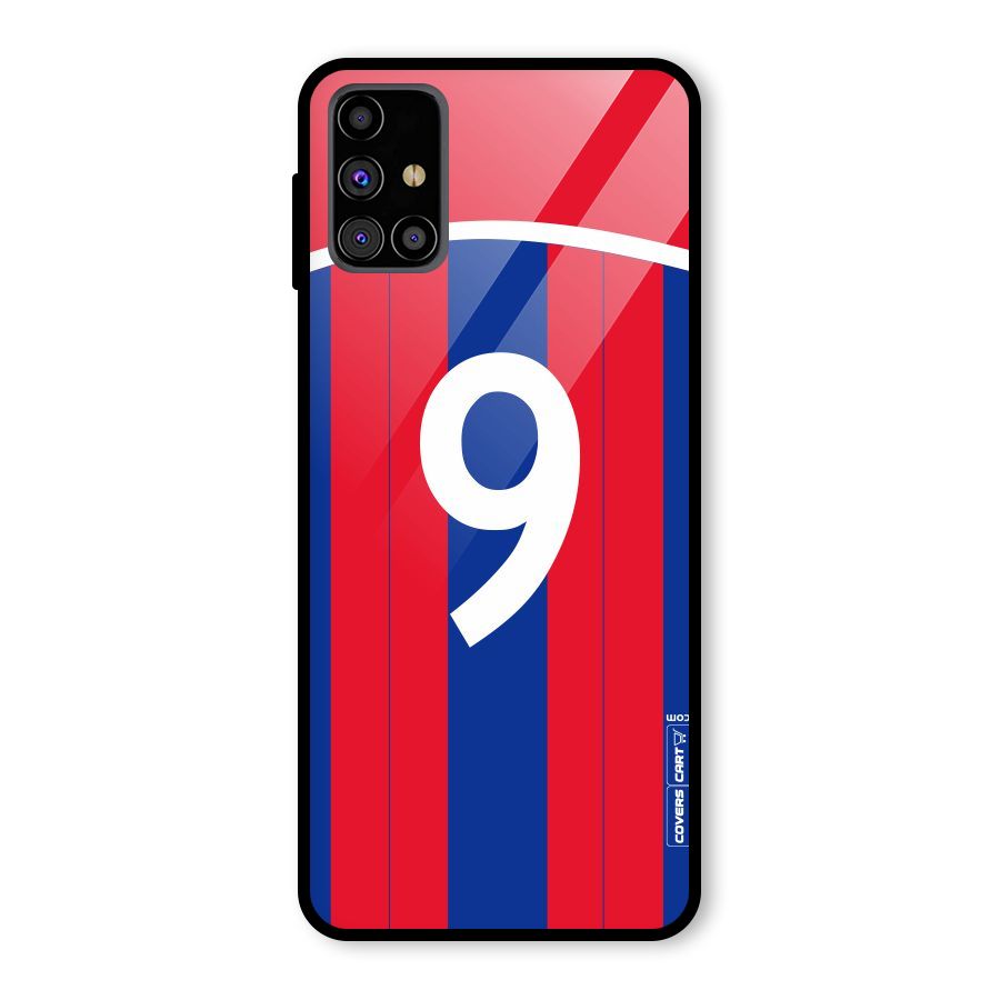 Number 9 Jersey Glass Back Case for Galaxy M31s