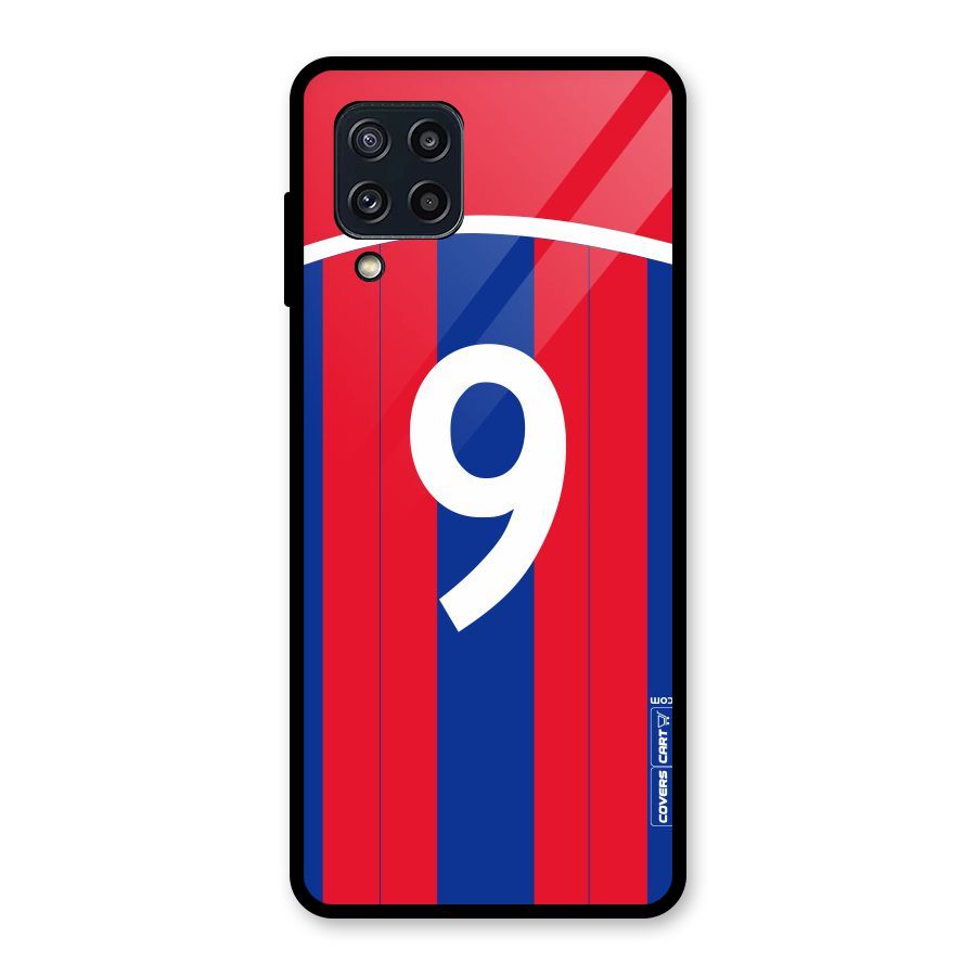 Number 9 Jersey Glass Back Case for Galaxy M32