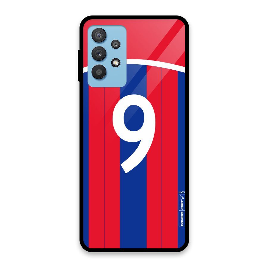 Number 9 Jersey Glass Back Case for Galaxy M32 5G