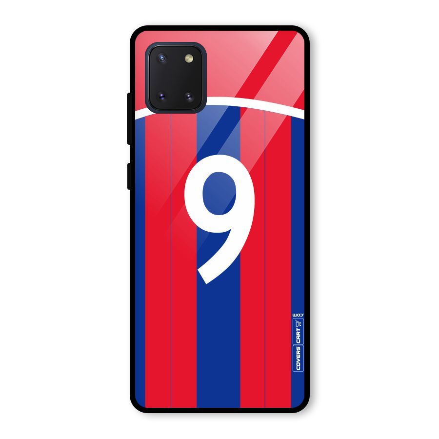 Number 9 Jersey Glass Back Case for Galaxy Note 10 Lite