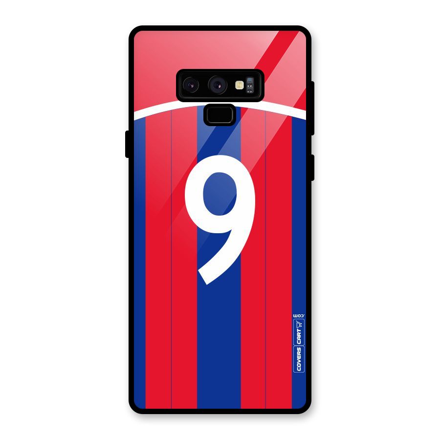 Number 9 Jersey Glass Back Case for Galaxy Note 9