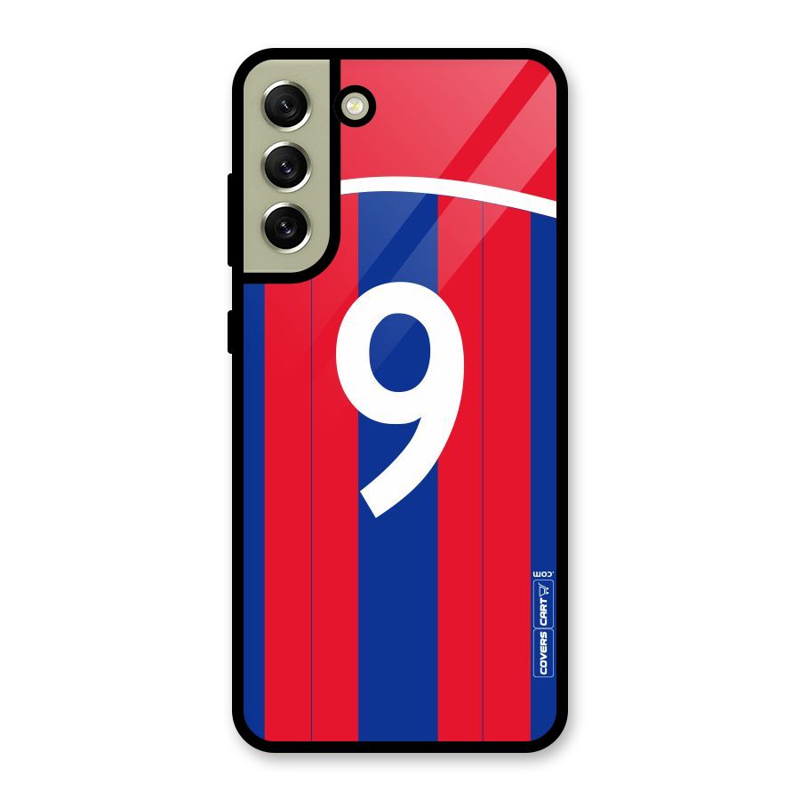 Number 9 Jersey Glass Back Case for Galaxy S21 FE 5G