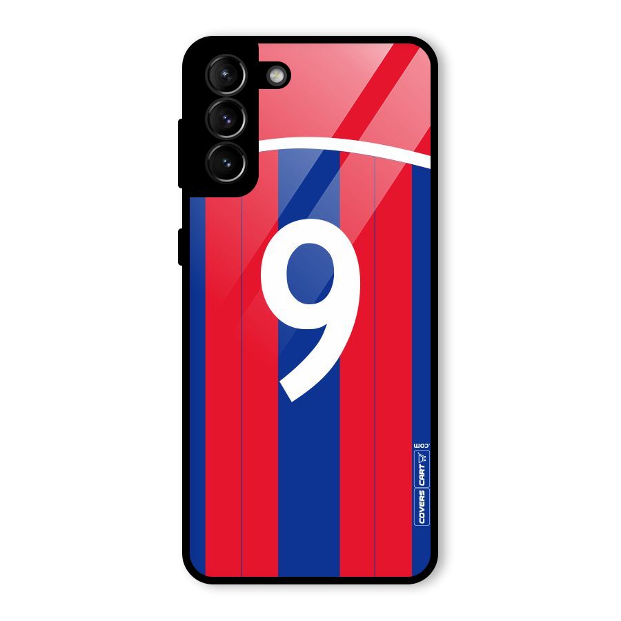 Number 9 Jersey Glass Back Case for Galaxy S21 Plus