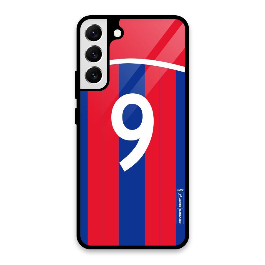 Number 9 Jersey Glass Back Case for Galaxy S22 Plus 5G