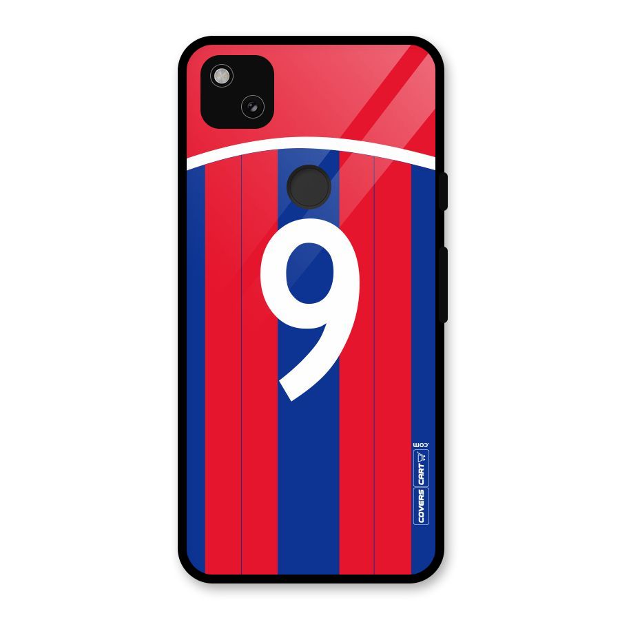 Number 9 Jersey Glass Back Case for Google Pixel 4a