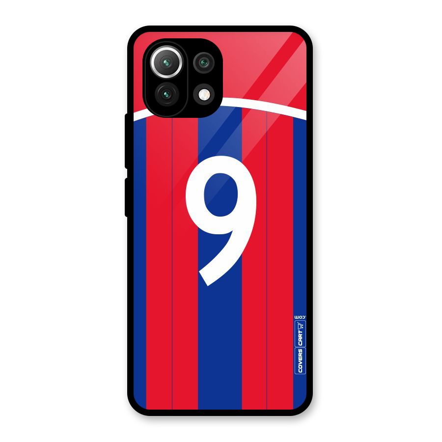 Number 9 Jersey Glass Back Case for Mi 11 Lite NE 5G