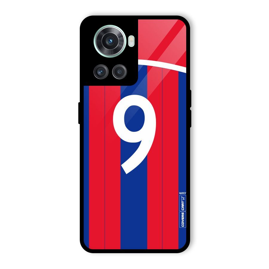 Number 9 Jersey Glass Back Case for OnePlus 10R