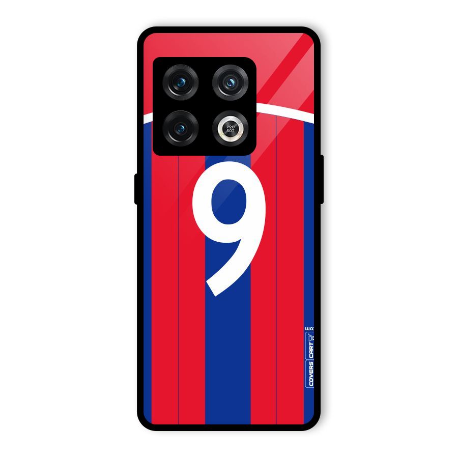 Number 9 Jersey Glass Back Case for OnePlus 10 Pro 5G