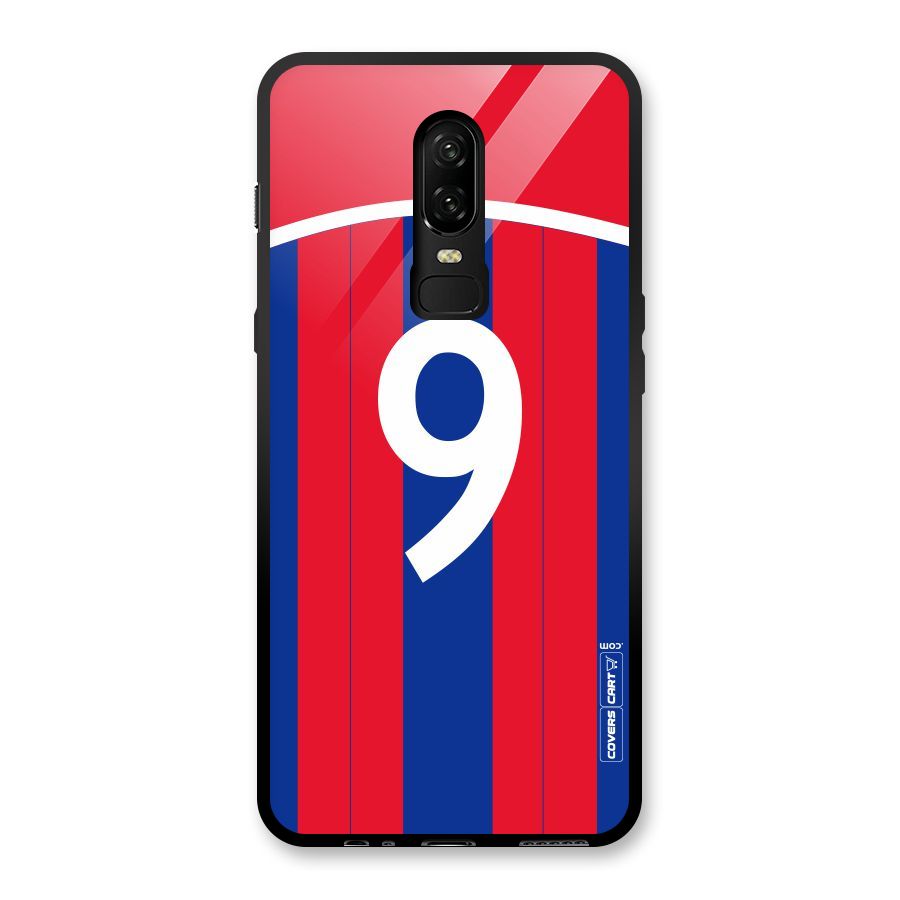 Number 9 Jersey Glass Back Case for OnePlus 6