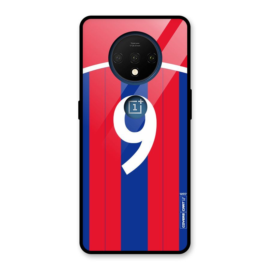 Number 9 Jersey Glass Back Case for OnePlus 7T