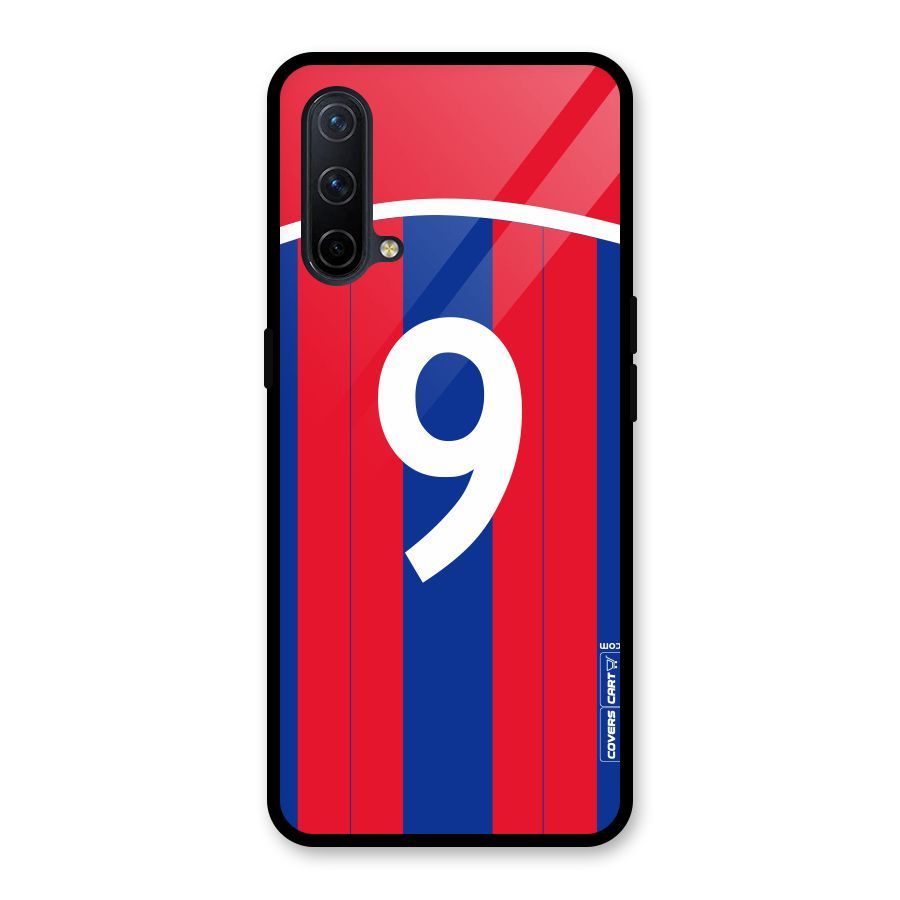 Number 9 Jersey Glass Back Case for OnePlus Nord CE 5G