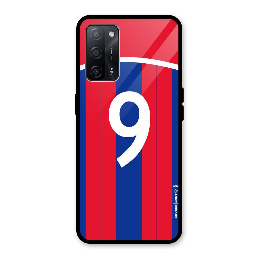 Number 9 Jersey Glass Back Case for Oppo A53s 5G