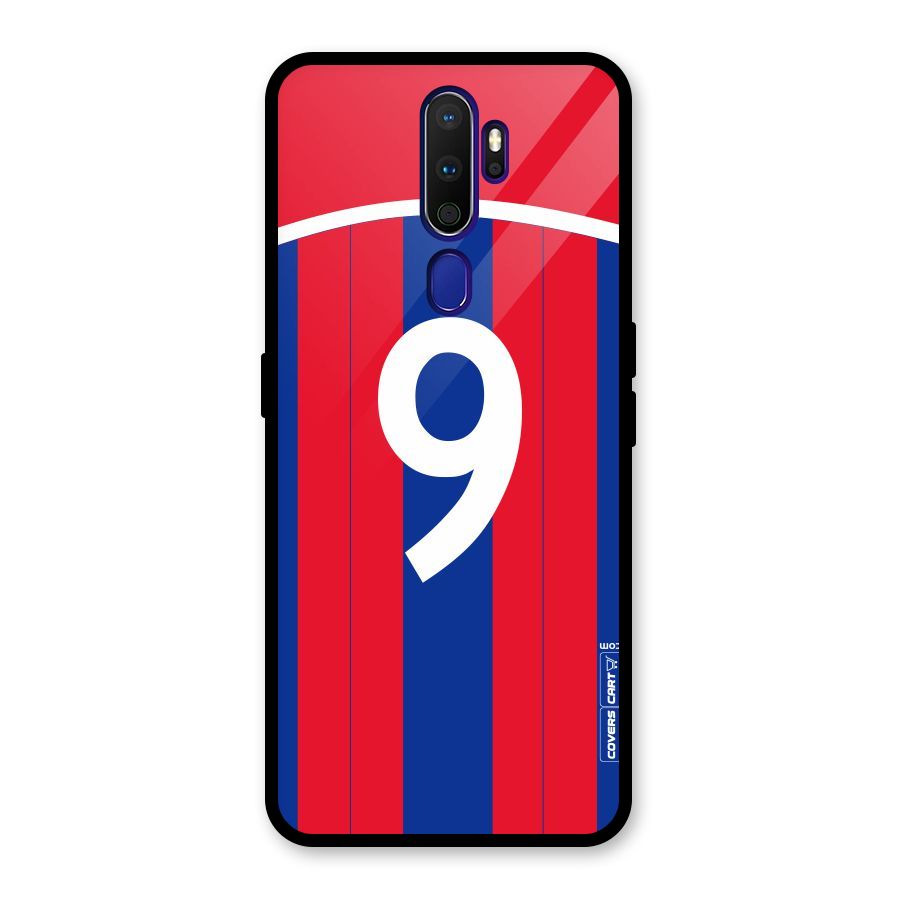Number 9 Jersey Glass Back Case for Oppo A9 (2020)