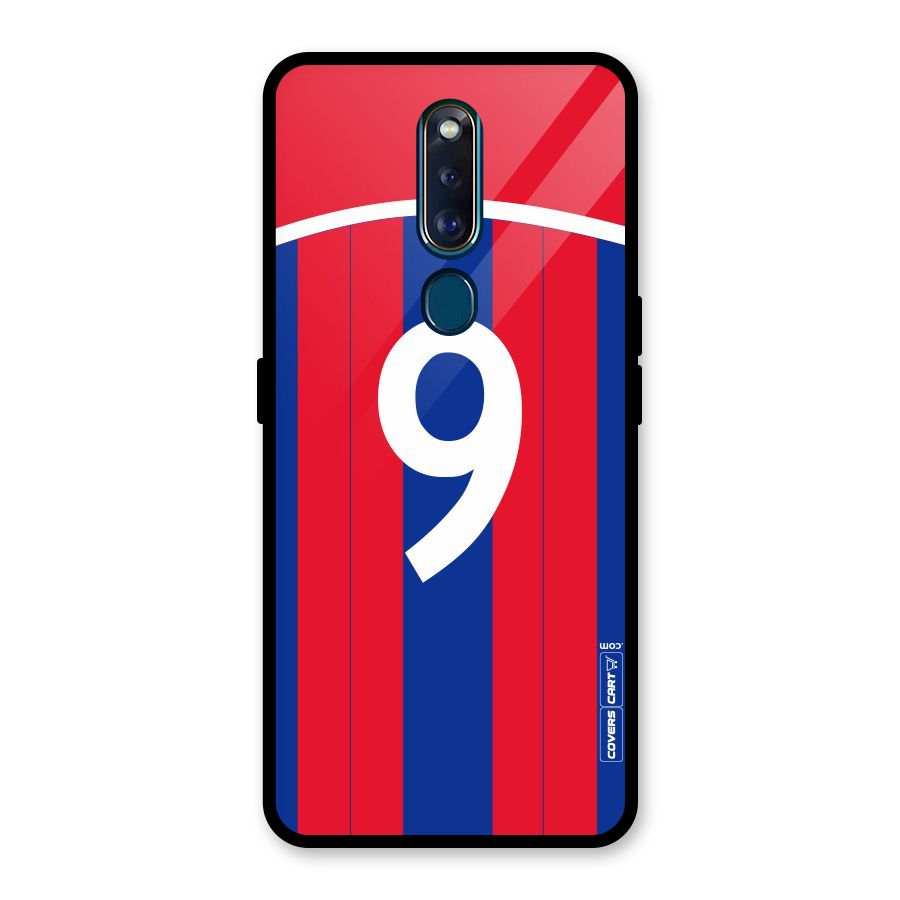 Number 9 Jersey Glass Back Case for Oppo F11 Pro